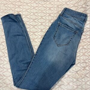 Hollister Women's Skinny Jeans in Blue